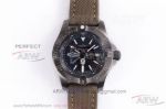 Perfect Replica GB Factory Breitling Avenger II Seawolf Boelcke Gray Steel Case Flax Nylon Strap 45mm Watch